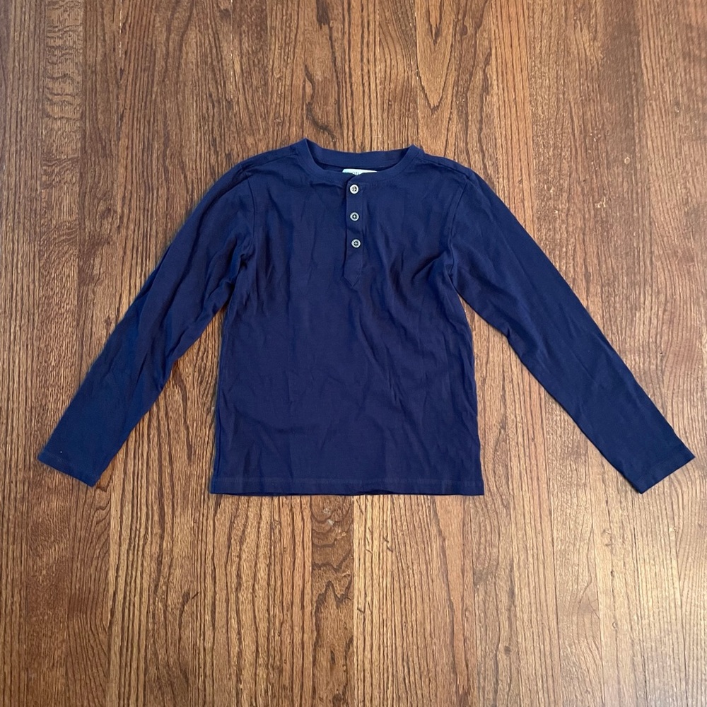 Minoti Kids Long Sleeve Henley - Size: 11/12